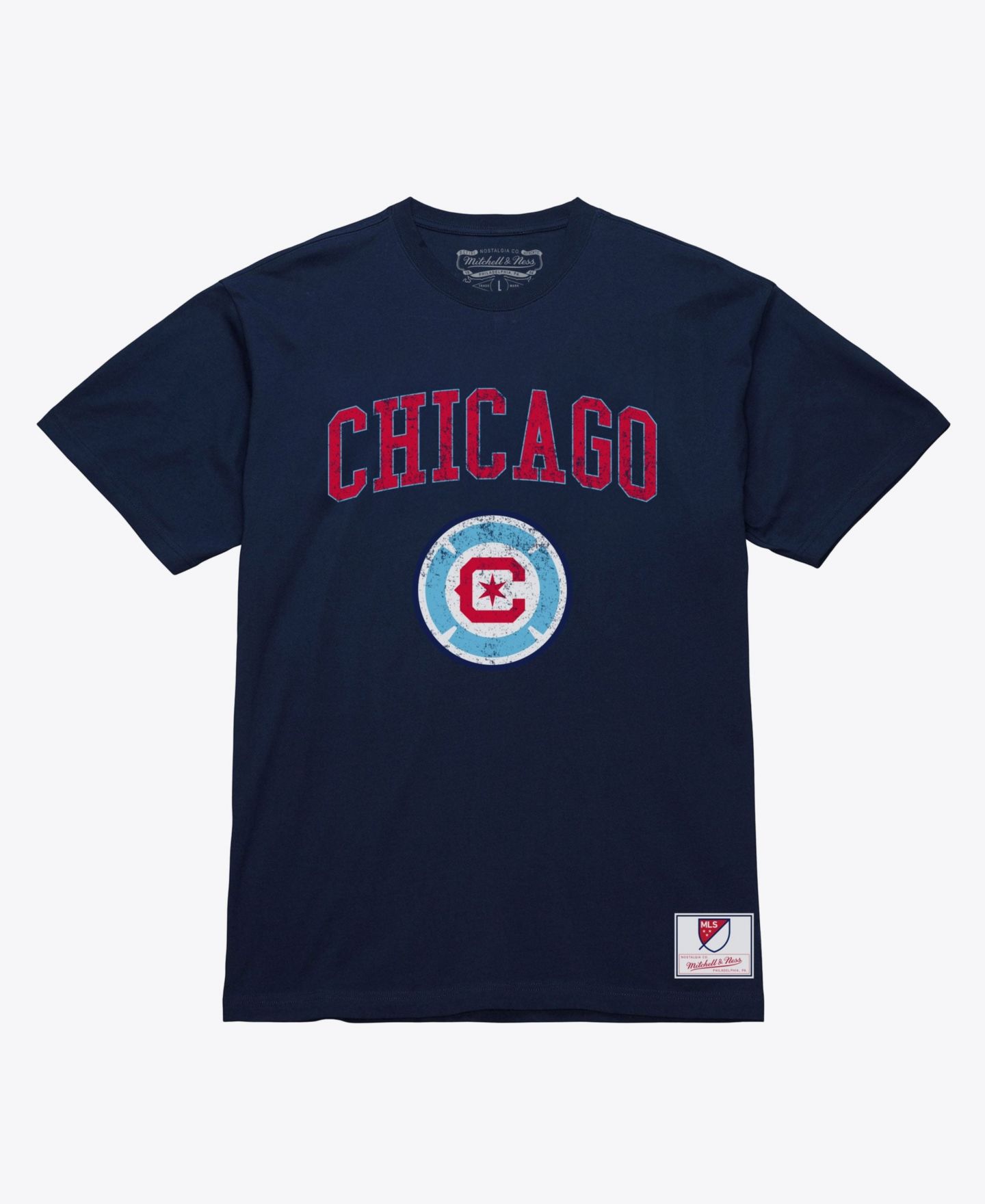 Мужская футболка Mitchell & Ness Navy Chicago Fire City Pride — фото 1