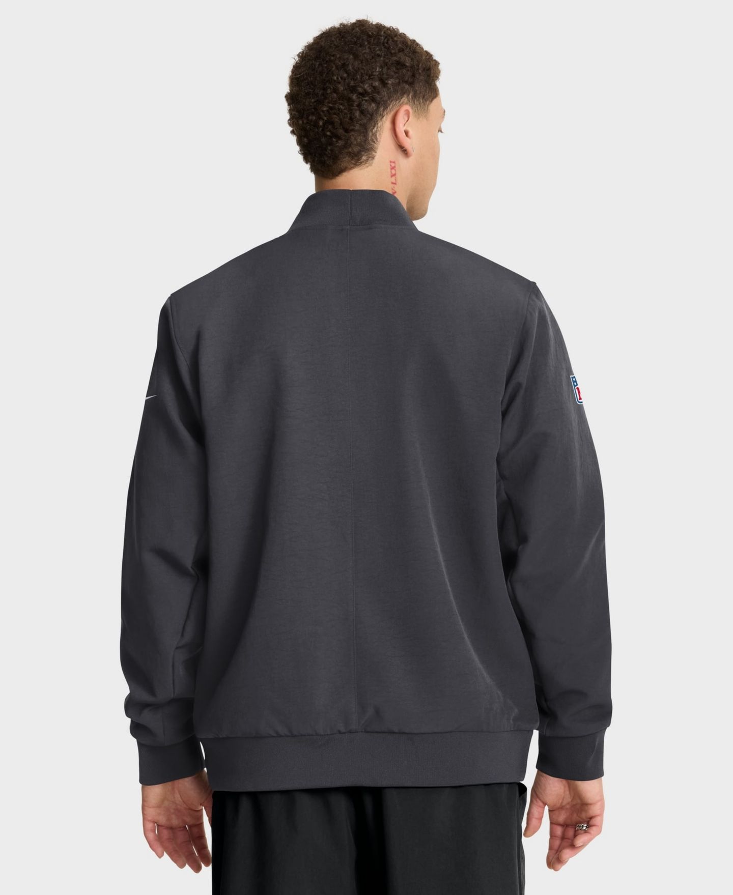 Мужская куртка Nike Anthracite Cleveland Browns Sideline Powerful Blocking Full-Zip Dri-FIT Bomber — фото 2