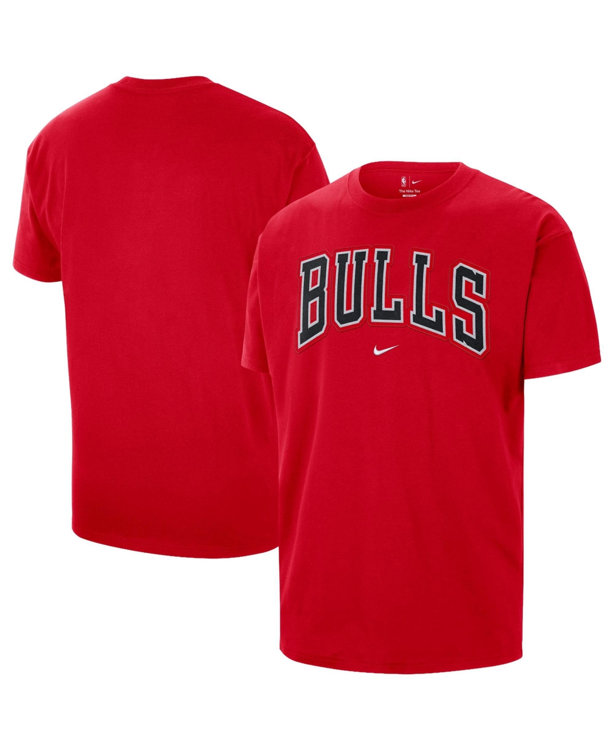 Nike Men's Red Chicago Bulls Twill Logo T-Shirt - Red