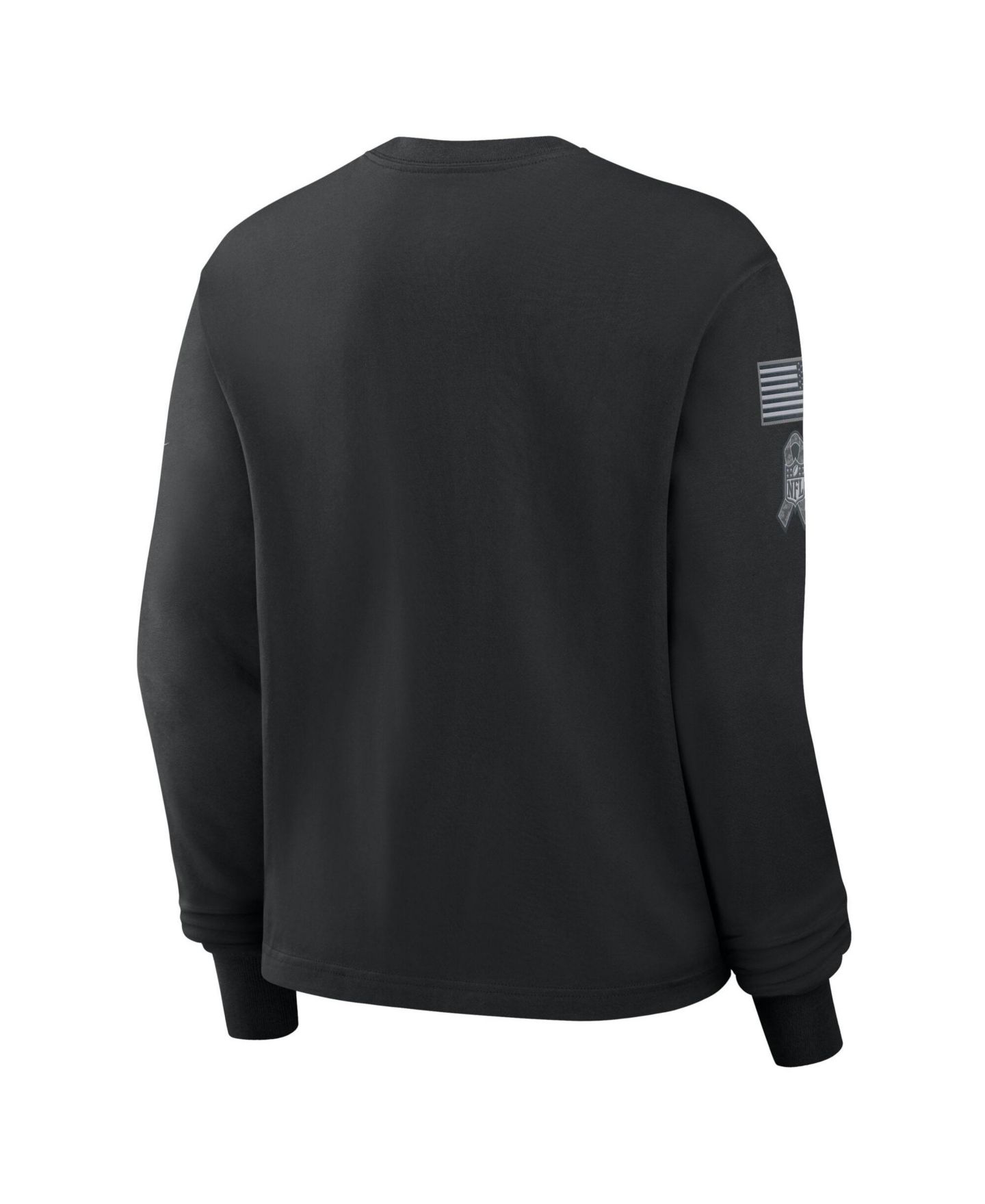 Женская футболка Nike Black Detroit Lions 2026 Salute to Service Sideline Long Sleeve — фото 4