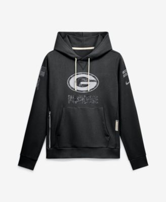 Women's Black Green Bay Packers 2026 Salute to Service Sideline Dri-FIT Pullover Hoodie
