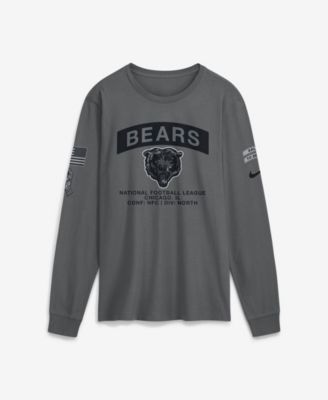 Men's Gray Chicago Bears 2026 Salute to Service Long Sleeve T-Shirt