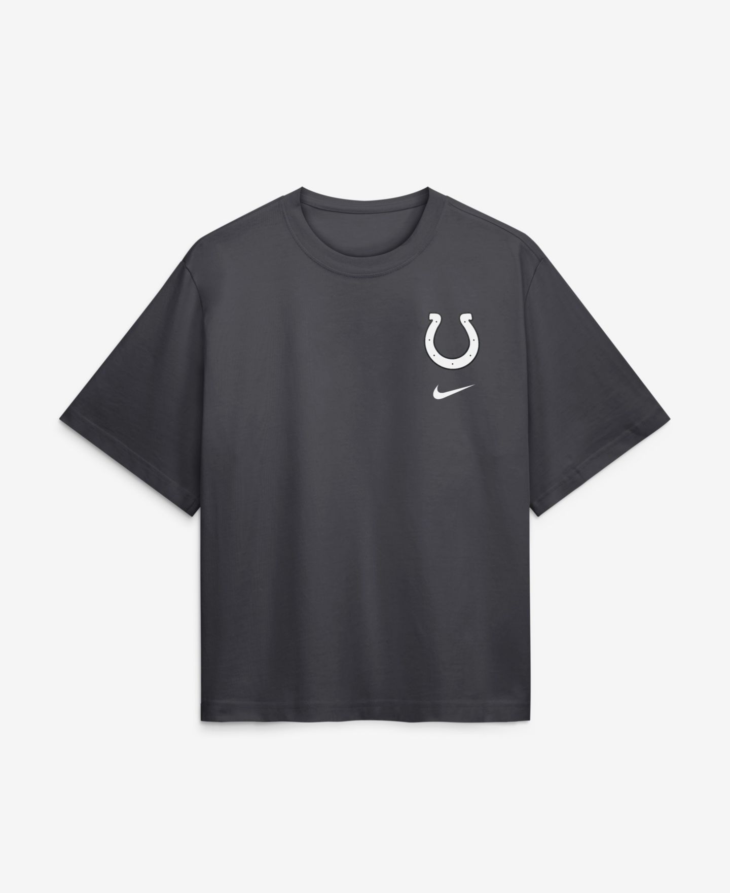 Женская футболка Nike Anthracite Indianapolis Colts 2026 Rivalries Collection Boxy — фото 2