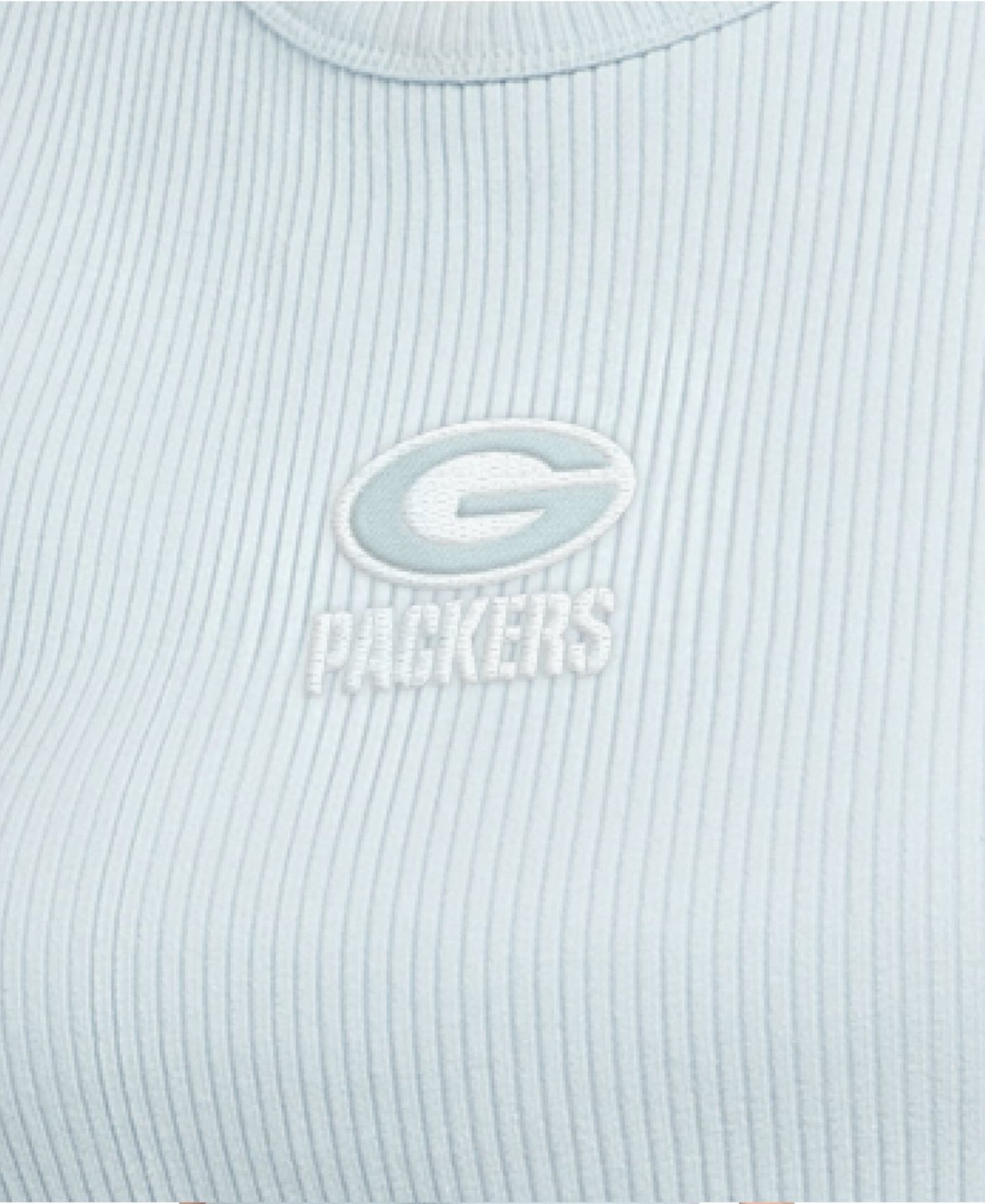 Женский топ Starter Pastel Green Bay Packers Travel Pastels Cropped — фото 2
