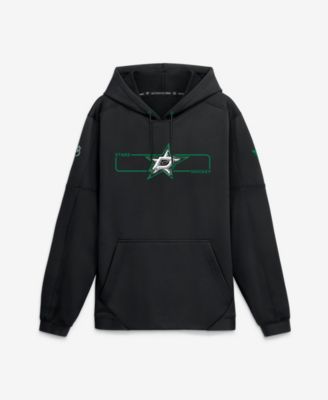 Men's Black Dallas Stars Authentic Pro Rink Fleece Pullover Hoodie
