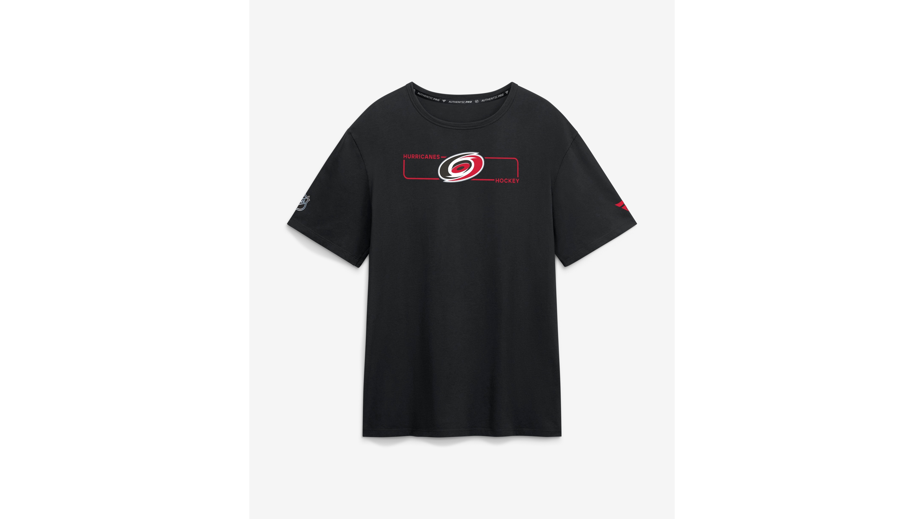 Fanatics Men's Black Carolina Hurricanes Authentic Pro Primary Logo T-Shirt
