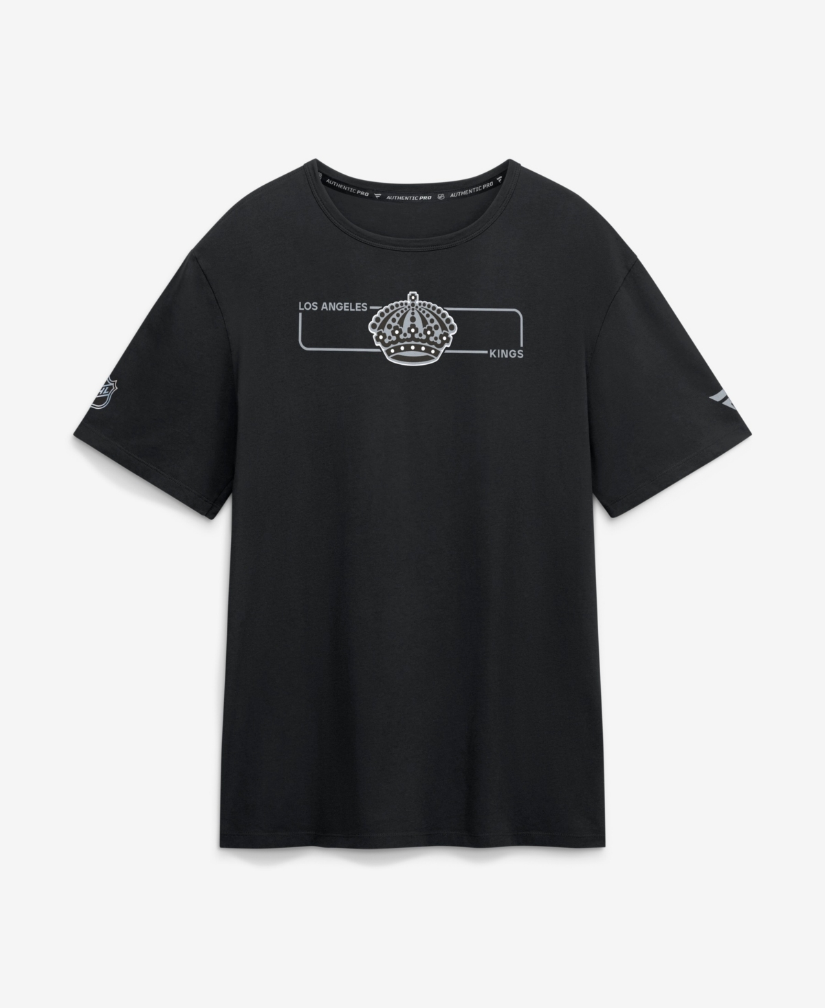 Fanatics Men's Black Los Angeles Kings Authentic Pro Primary Logo T-Shirt