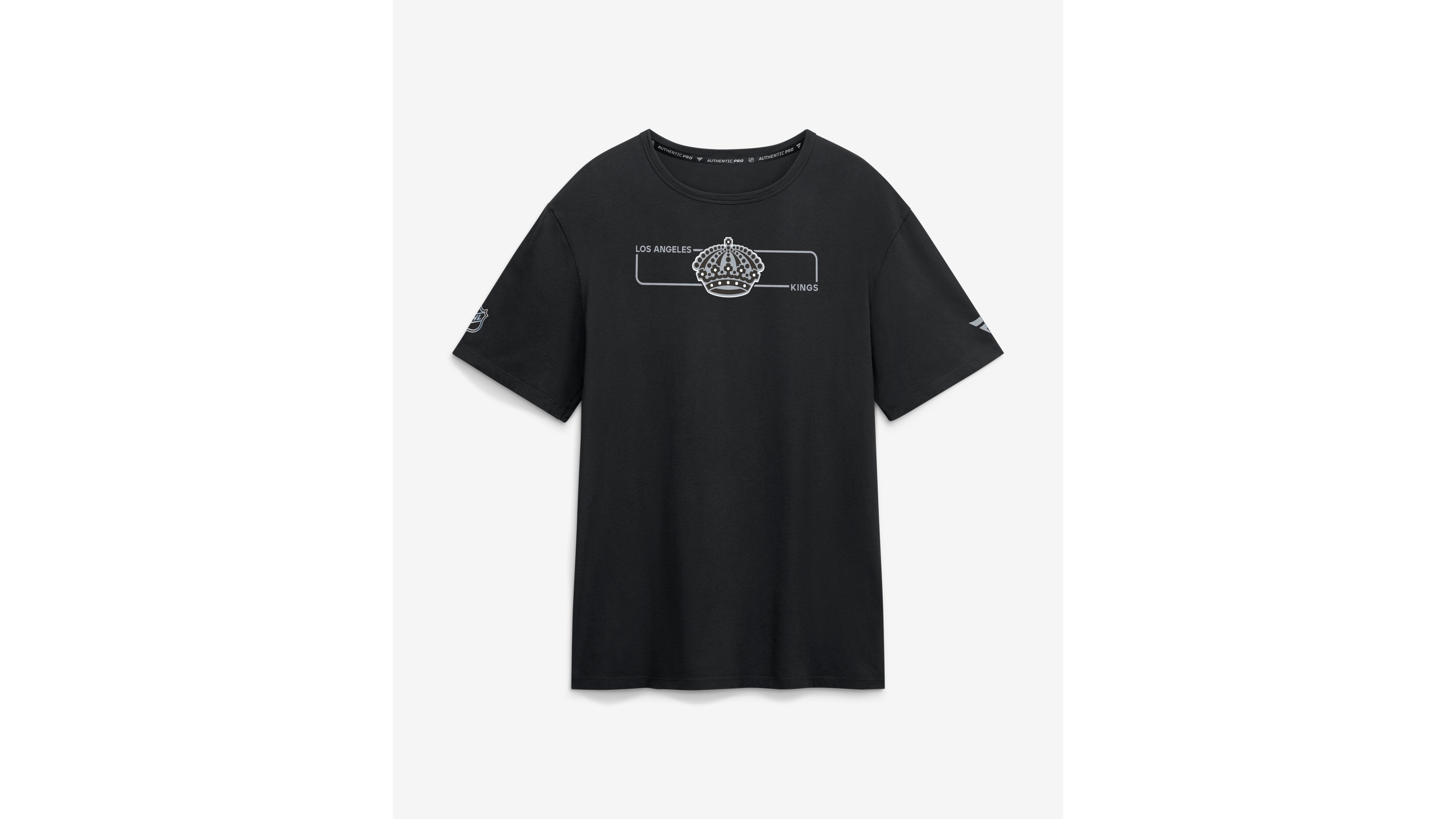 Fanatics Men's Black Los Angeles Kings Authentic Pro Primary Logo T-Shirt