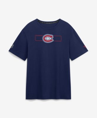 Men's Navy Montreal Canadiens Authentic Pro Primary Logo T-Shirt