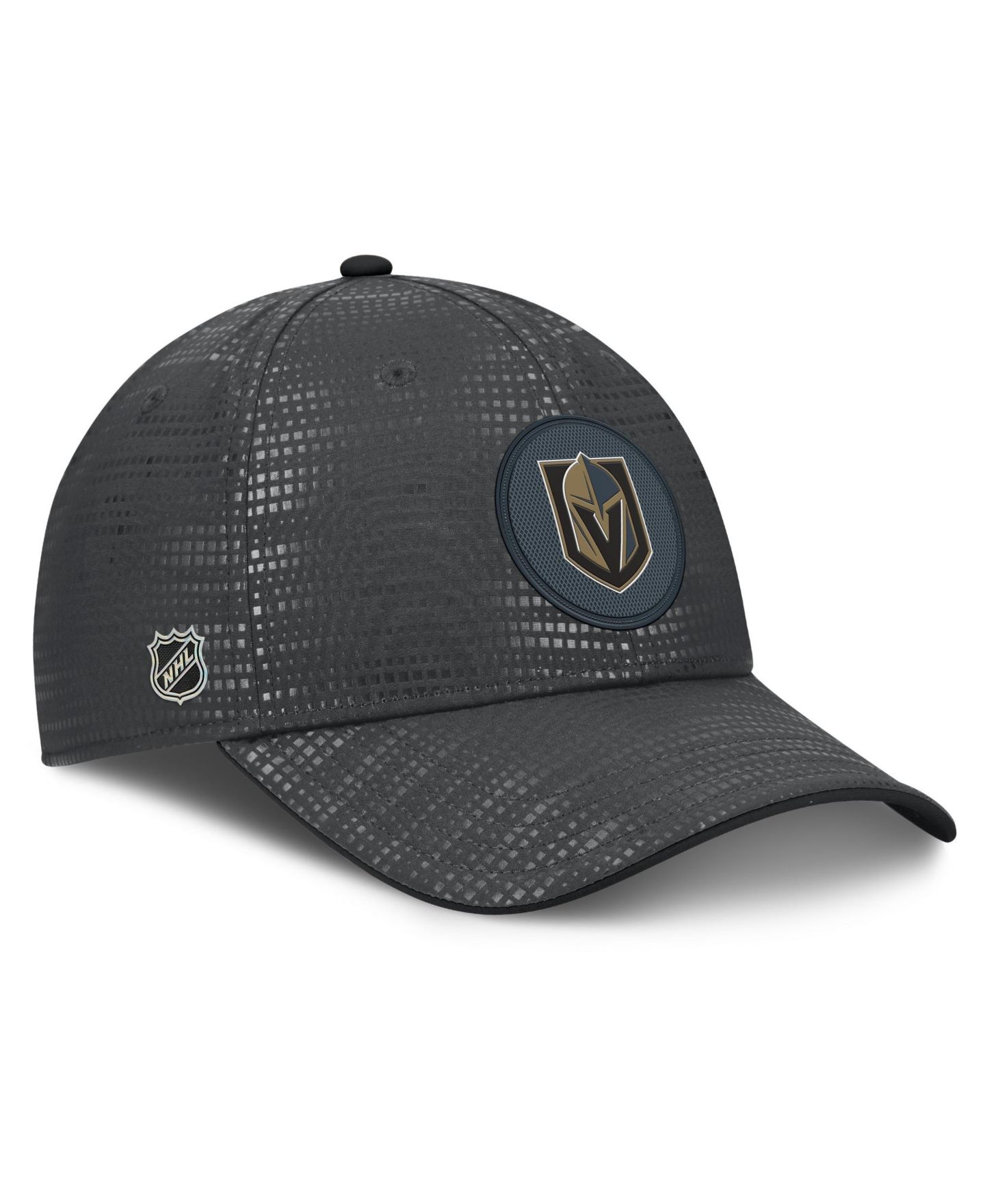 Мужской головной убор Fanatics Charcoal Vegas Golden Knights Authentic Pro Rink Stretch Fit Hat — фото 3