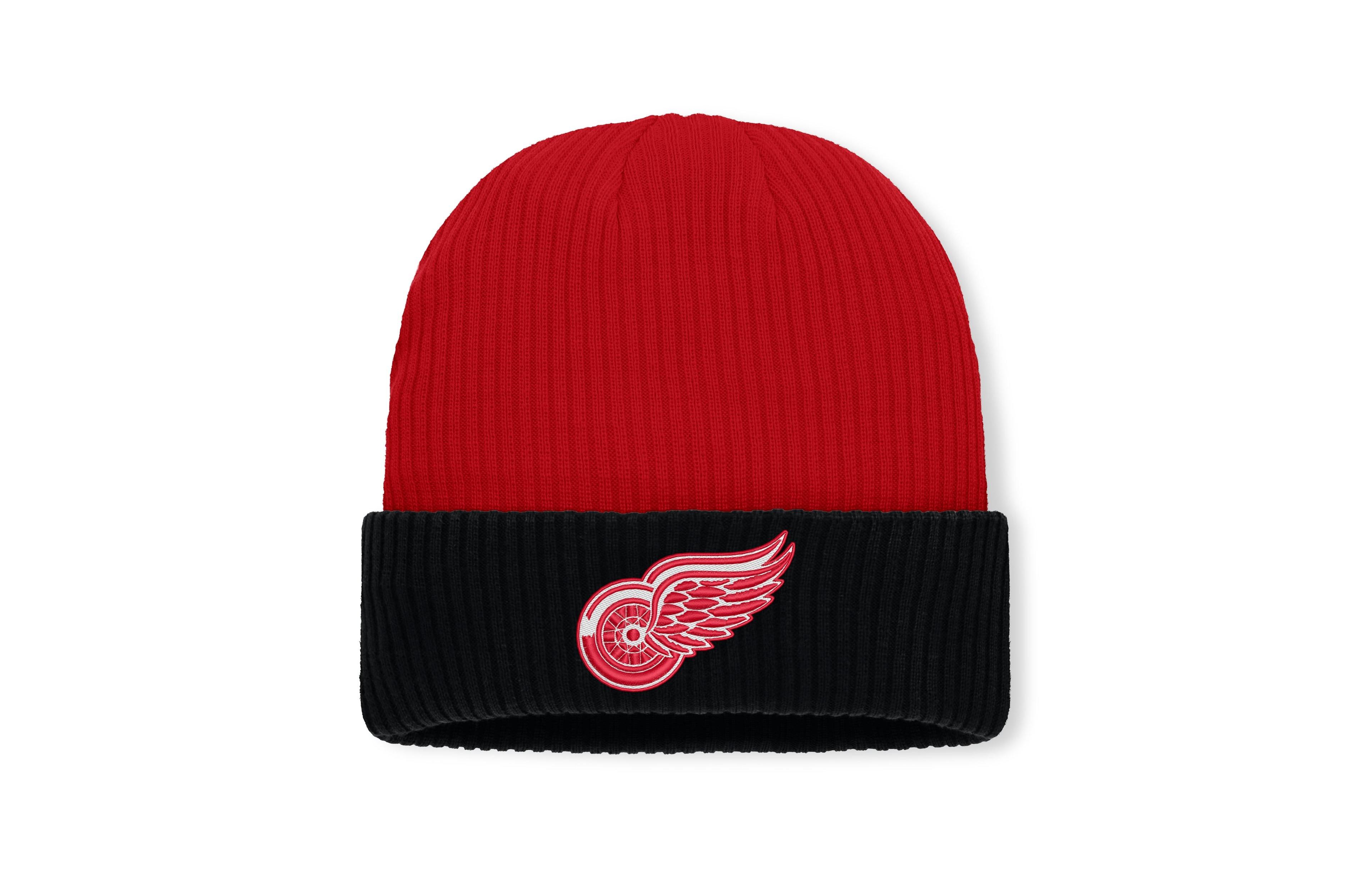 Fanatics Men's Red Detroit Red Wings Authentic Pro Rink Cuffed Knit Hat