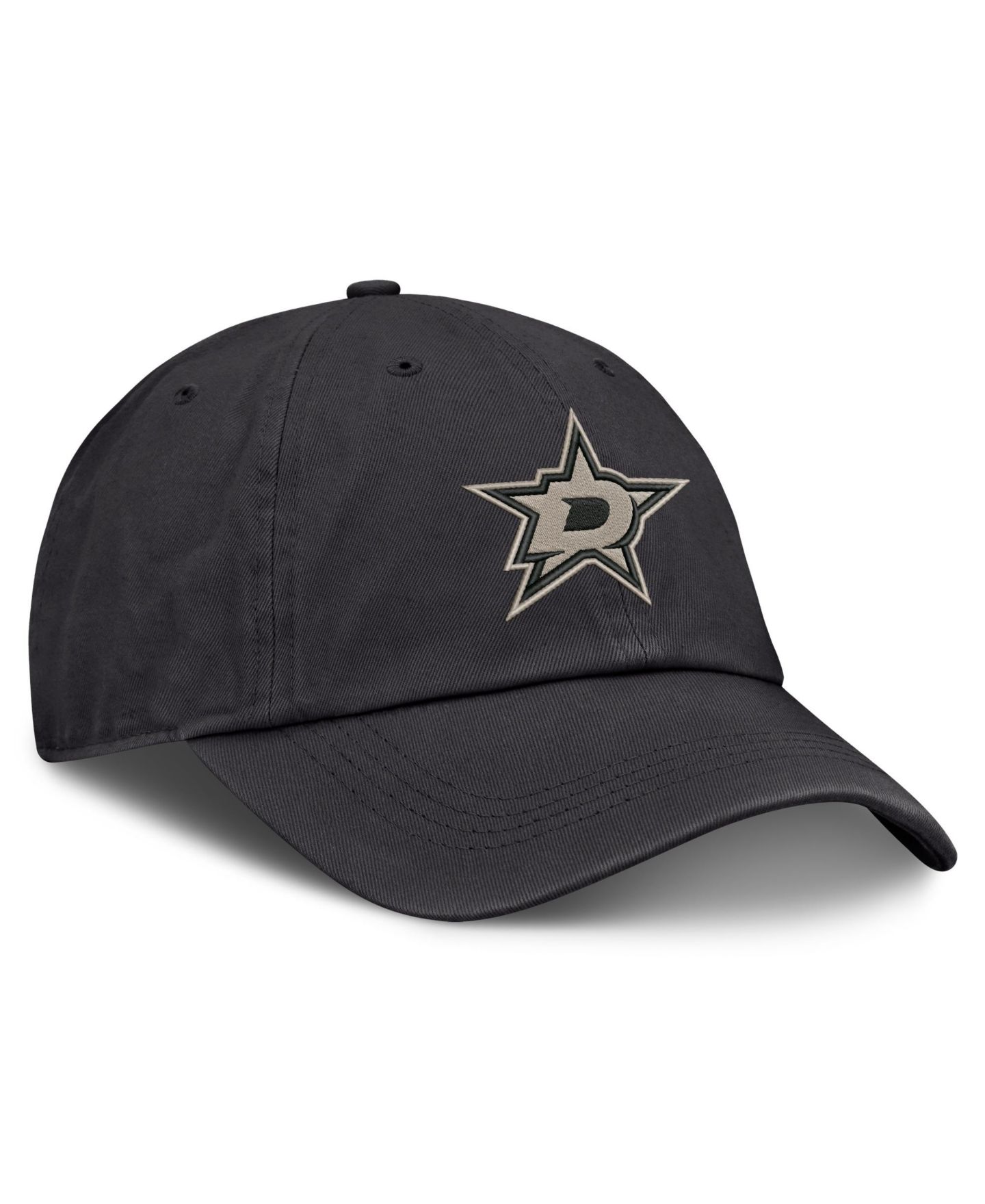 Мужская кепка Fanatics Charcoal Dallas Stars Road Phantom Washed Adjustable Hat — фото 3