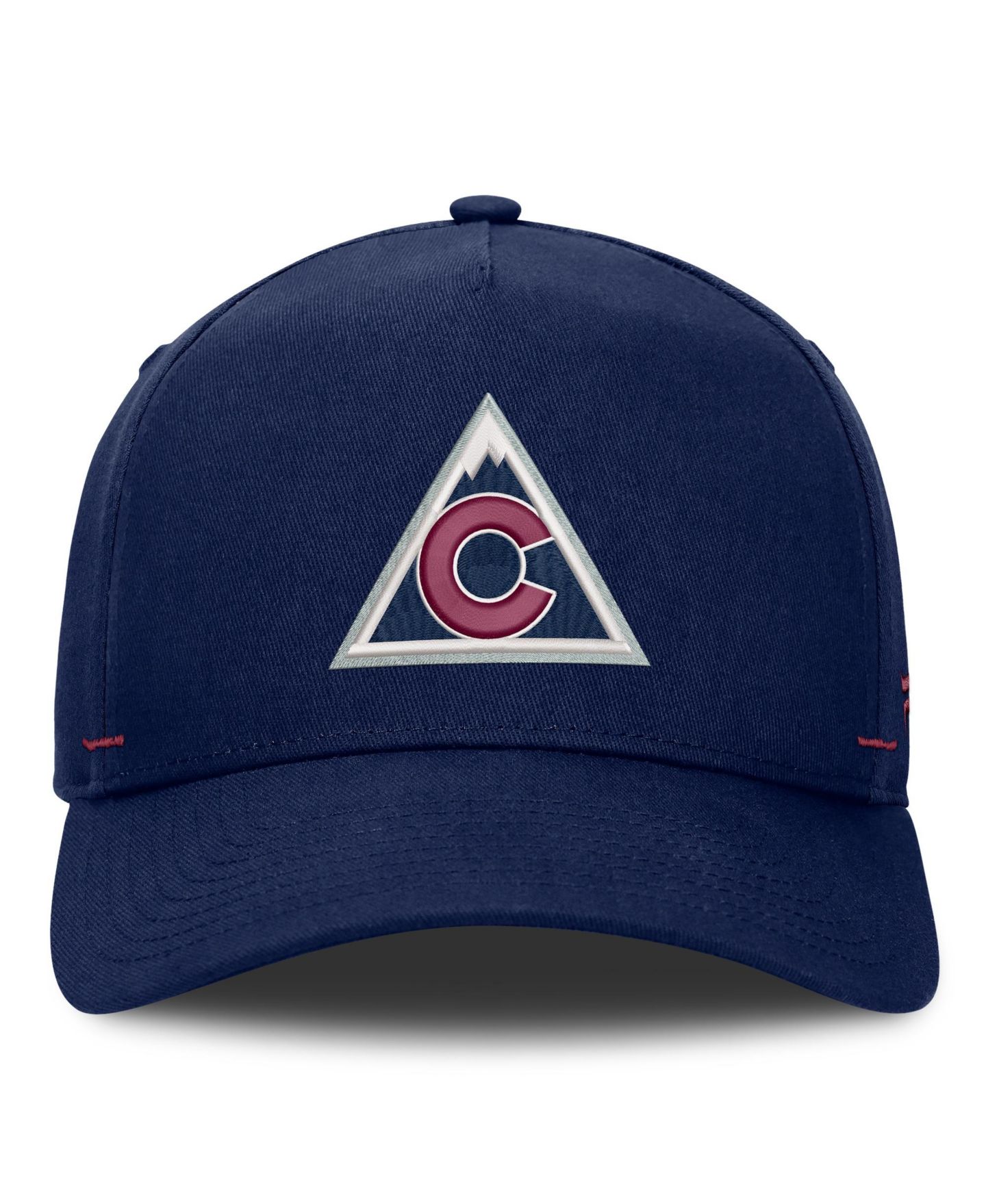 Мужская кепка Fanatics Navy Colorado Avalanche Alternate Authentic Pro Rink A-Frame Adjustable Hat — фото 2