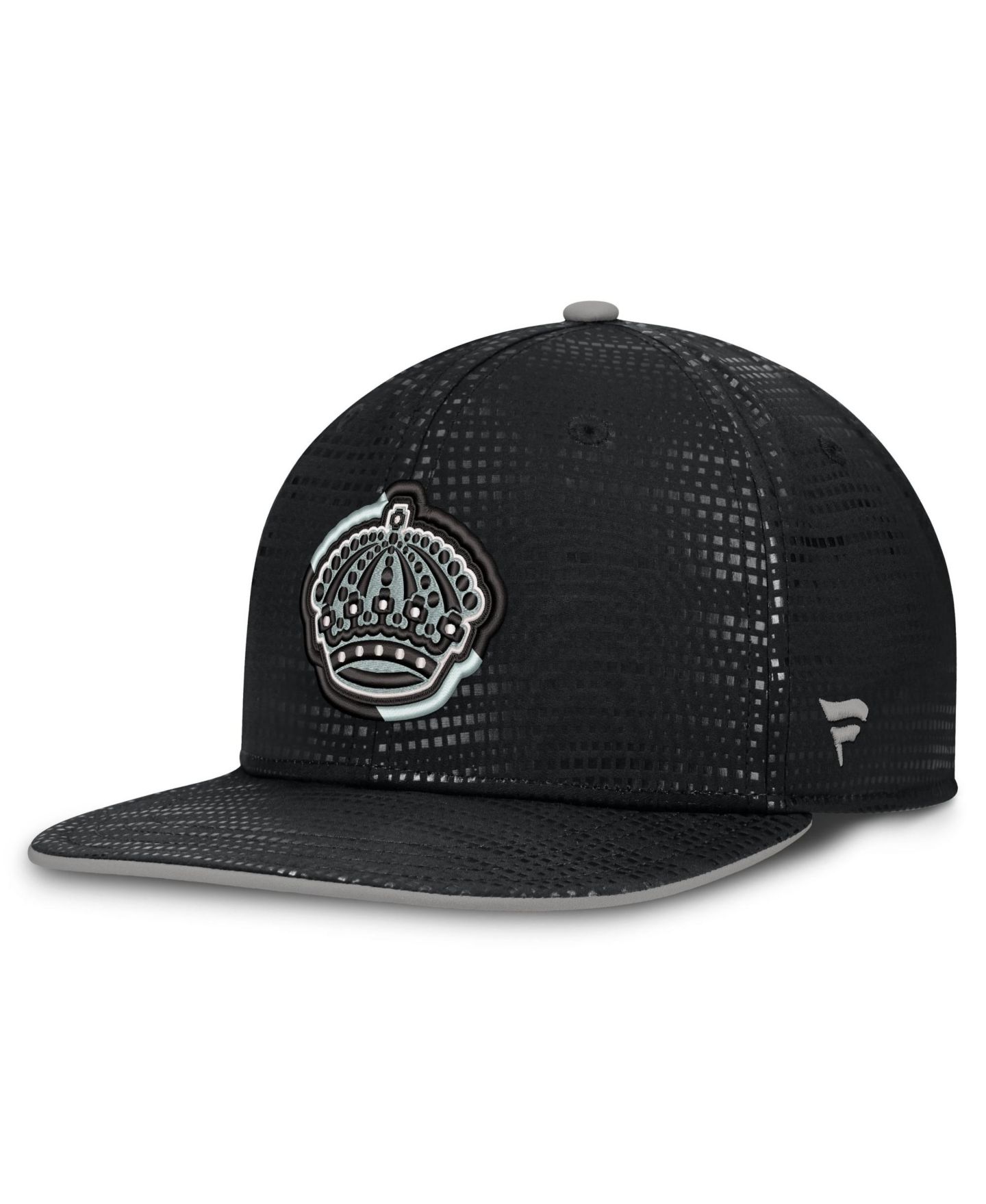 Мужская кепка Fanatics Black Los Angeles Kings Alternate Authentic Pro Rink Snapback Hat — фото 3