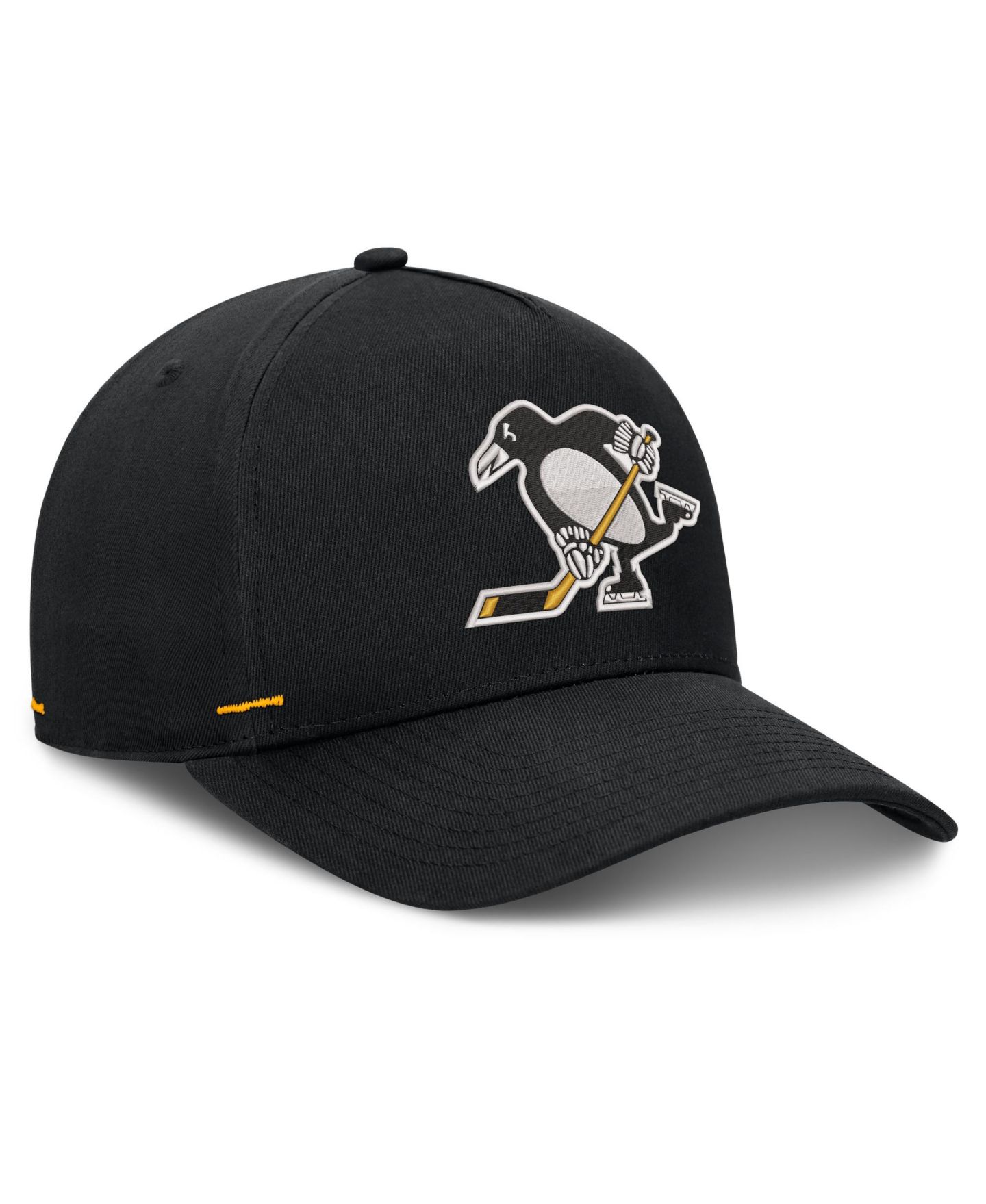 Мужская кепка Fanatics Black Pittsburgh Penguins Alternate Authentic Pro Rink A-Frame Adjustable Hat — фото 3