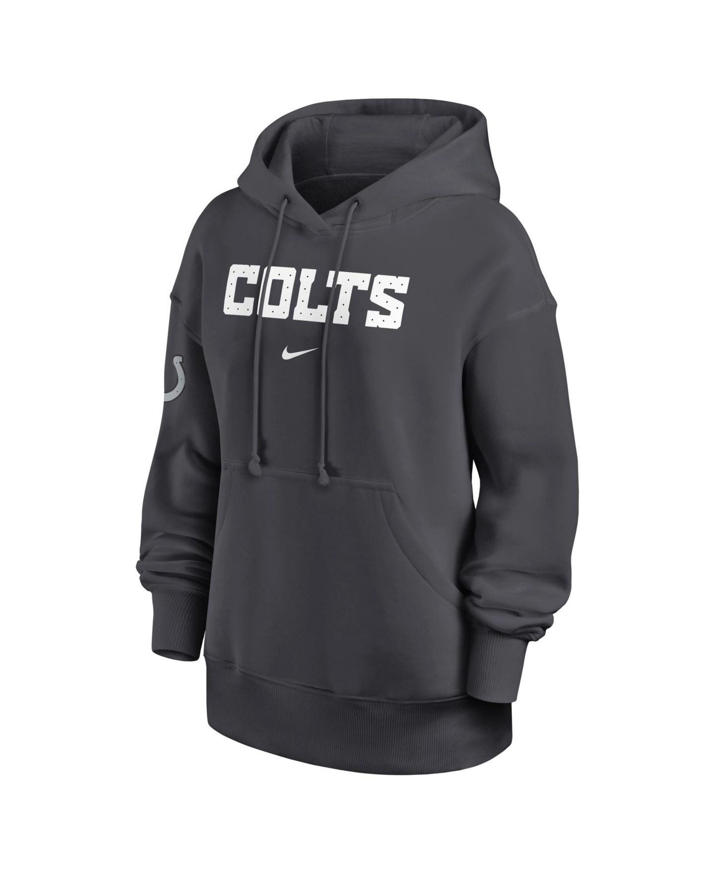 Женское худи Nike Anthracite Indianapolis Colts 2026 Rivalries Collection Oversized Pullover — фото 6