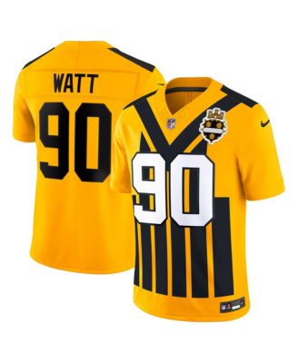 Men's T.J. Watt Gold Pittsburgh Steelers Alternate Vapor F.U.S.E. Stitched Limited Jersey