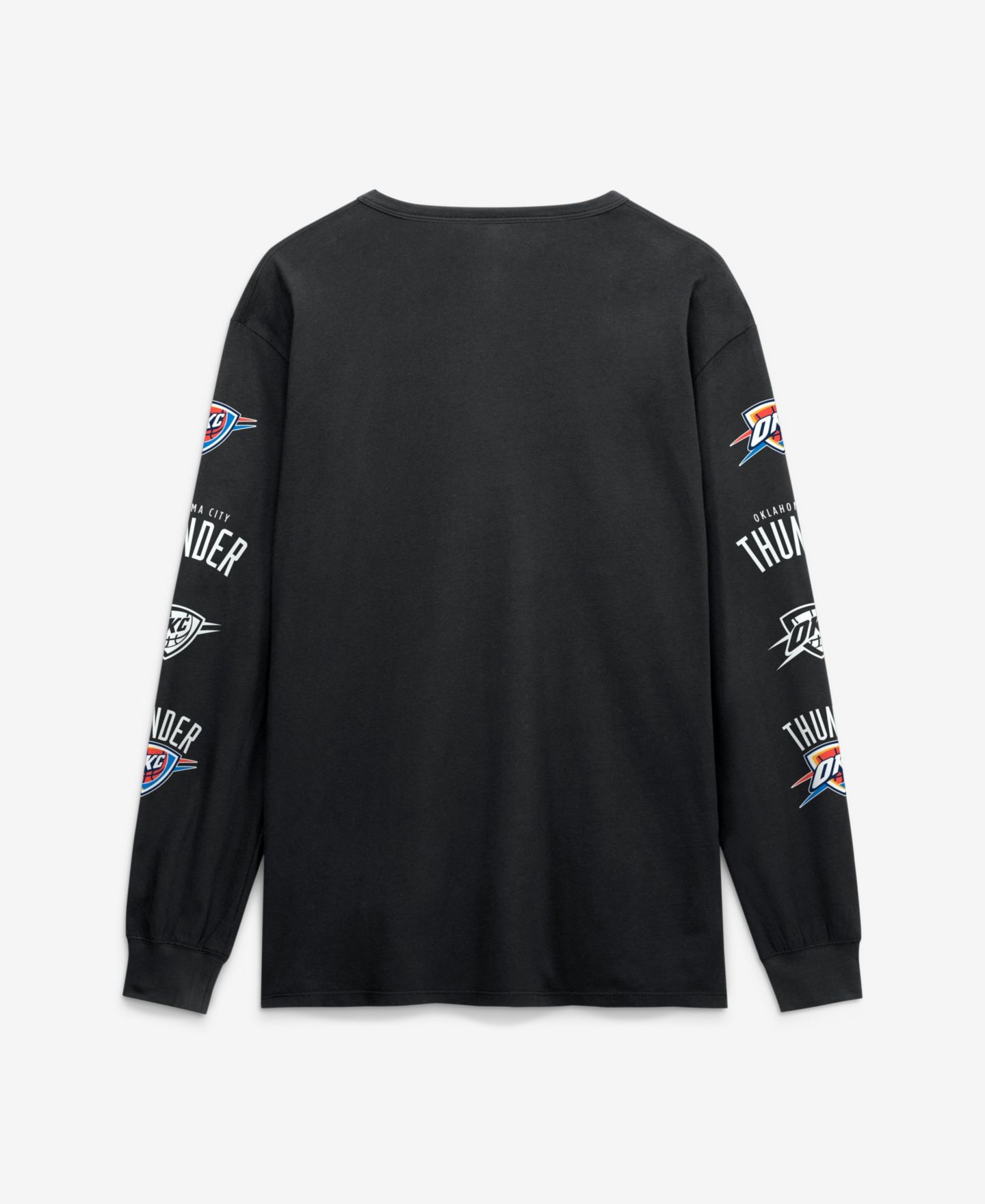 Мужская футболка Fanatics Black Oklahoma City Thunder Jump Higher Legacy Long Sleeve — фото 2