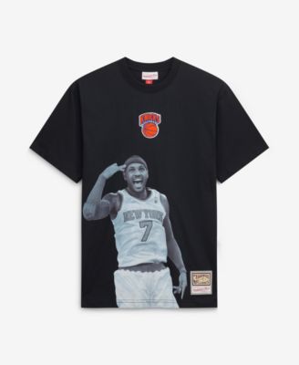 Men's Carmelo Anthony Black New York Knicks Hardwood Classics Player T-Shirt