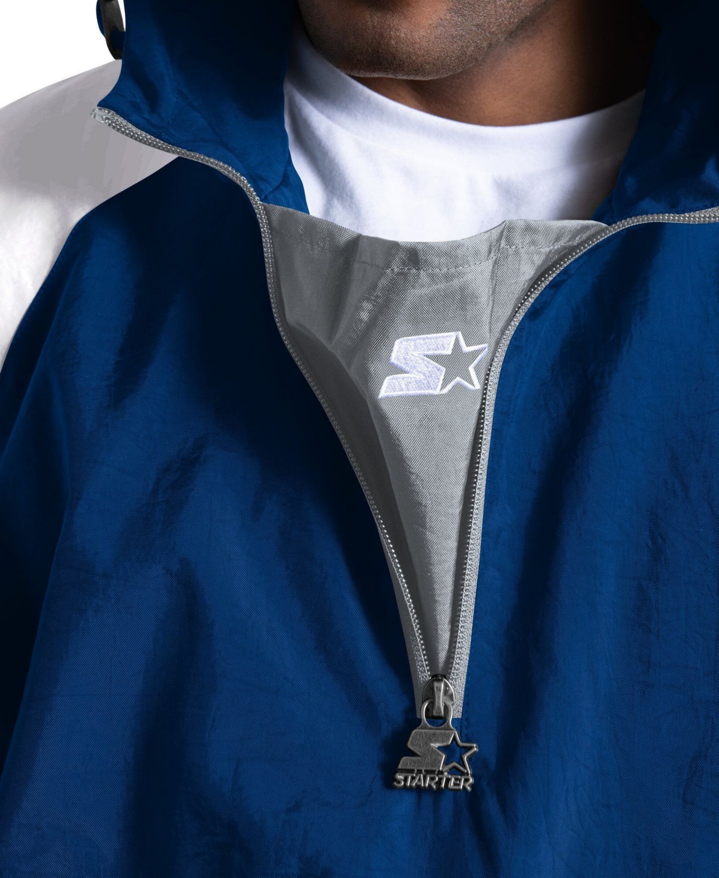 Мужская куртка Starter Royal Indianapolis Colts Street Cut Half-Zip — фото 3