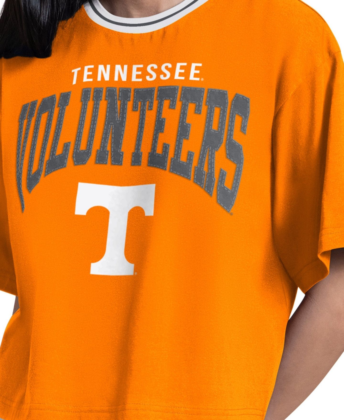 Женская футболка Starter Tennessee Orange Tennessee Volunteers Ace Cropped — фото 3