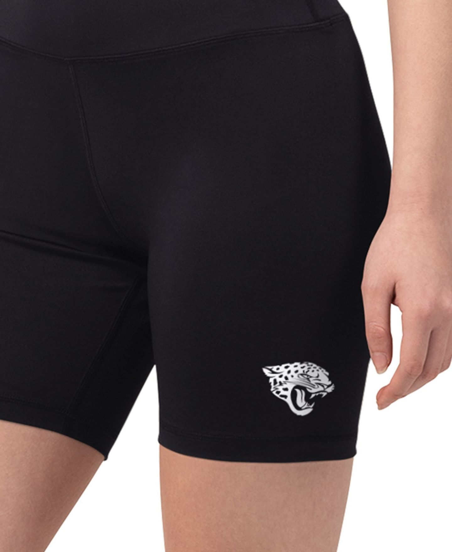 Женские шорты Starter Black Jacksonville Jaguars Biker — фото 3