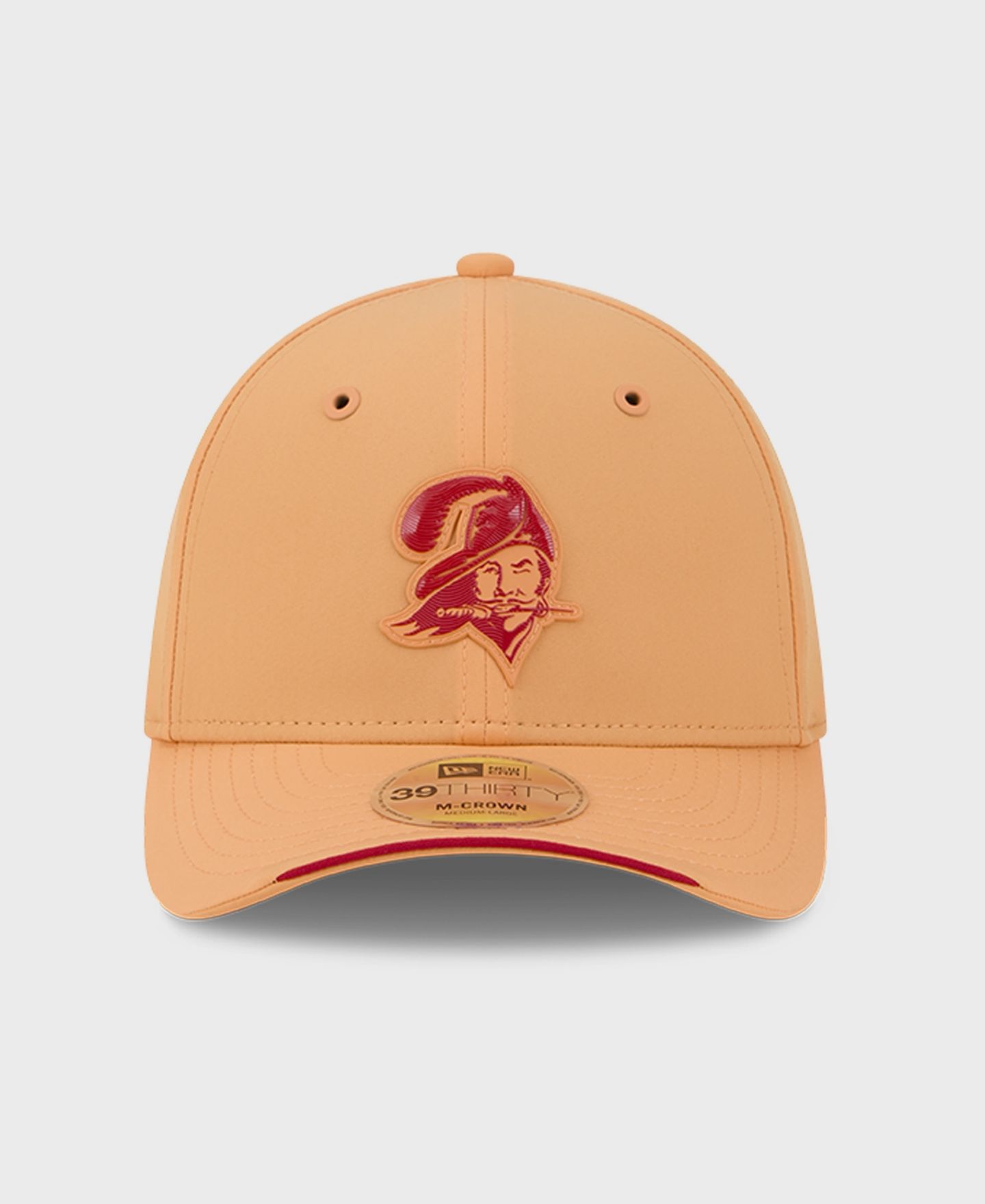 Мужская кепка New Era Orange Tampa Bay Buccaneers 2026 Sideline Throwback 39THIRTY M-Crown Flex Hat — фото 2