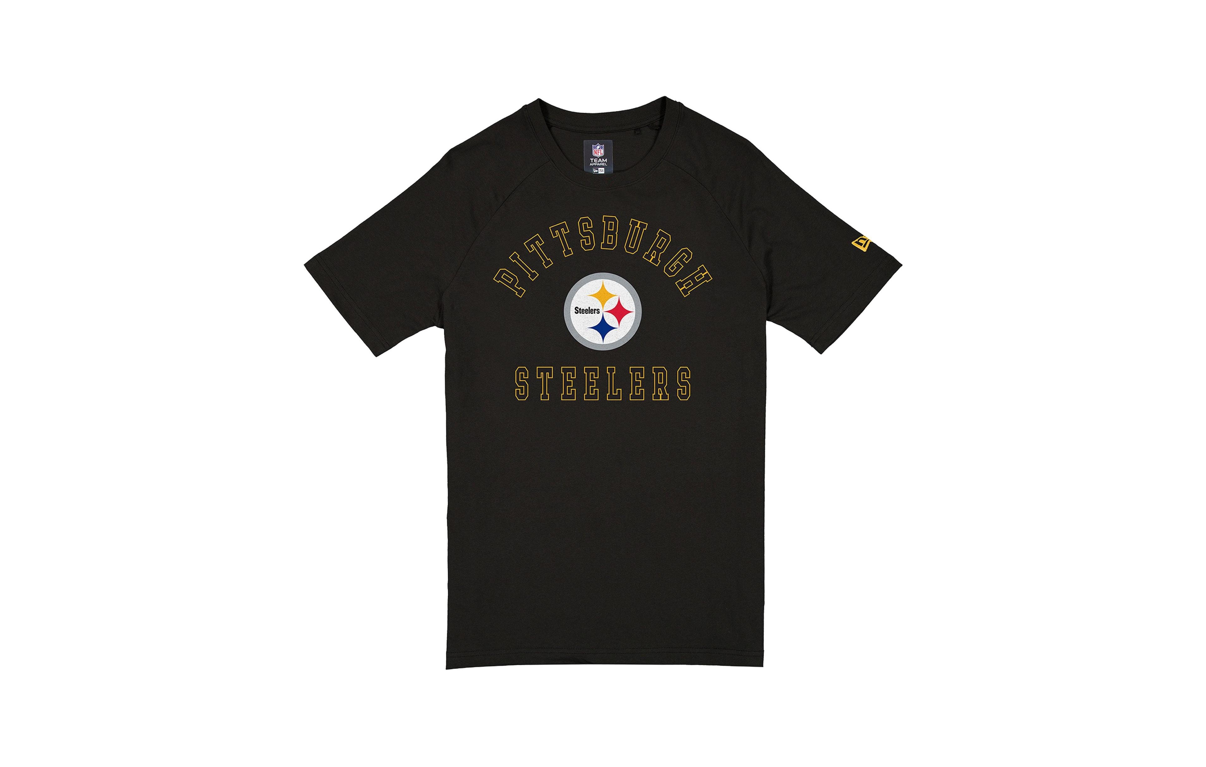 New Era Men's Black Pittsburgh Steelers Functional Fandom T-Shirt