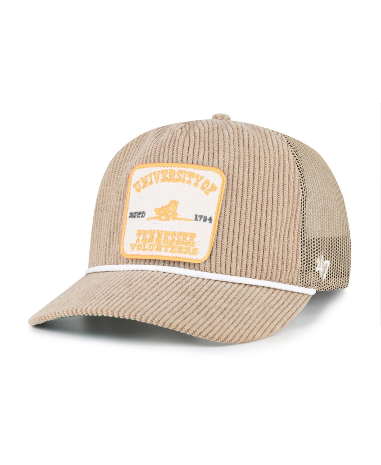 Кепка '47 Brand Khaki Tennessee Volunteers Cordlandia Hitch Adjustable Hat — фото 1