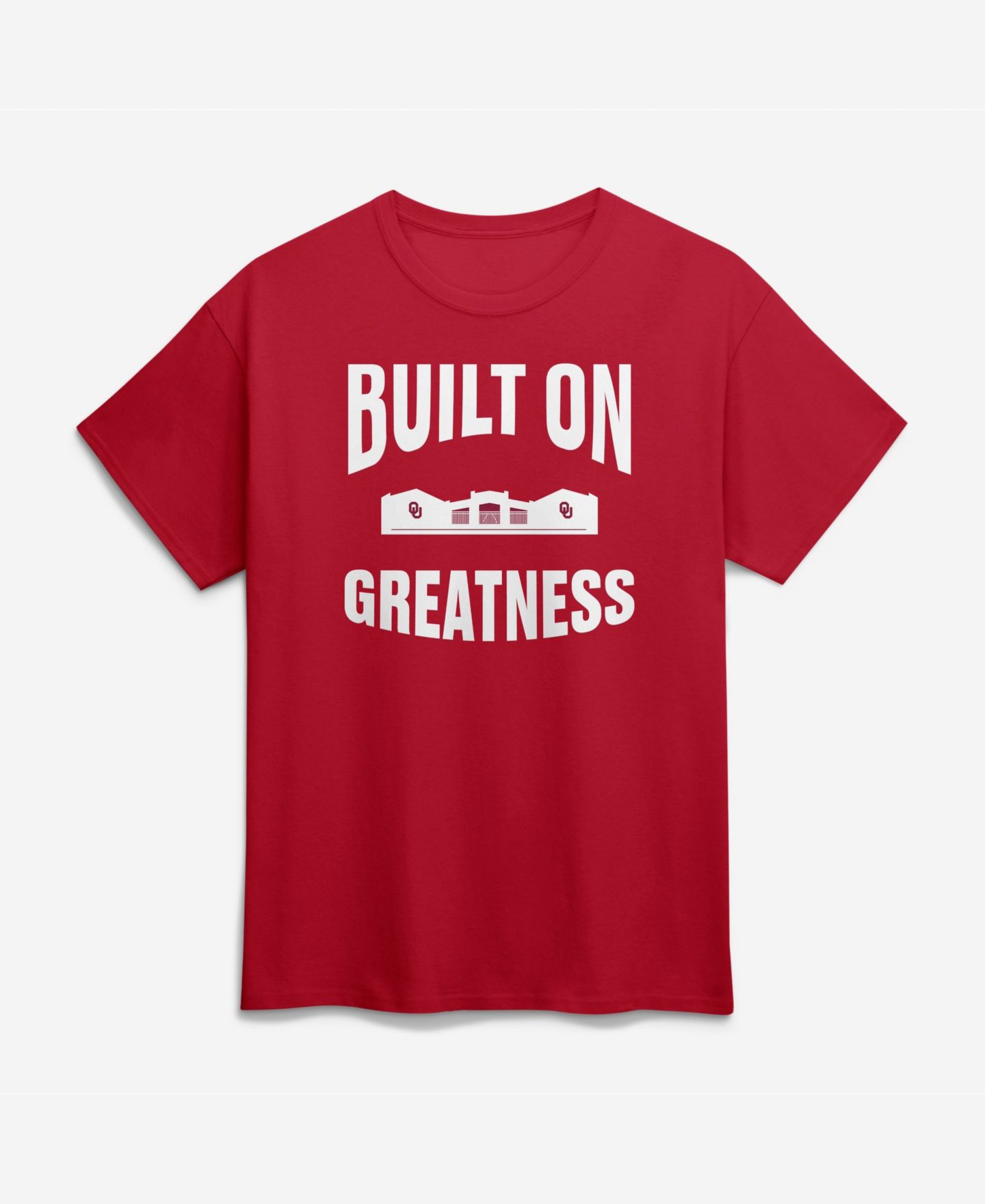 Мужская футболка Logo Athletic Crimson Oklahoma Sooners 2026 Softball Built on Greatness Fan — фото 1
