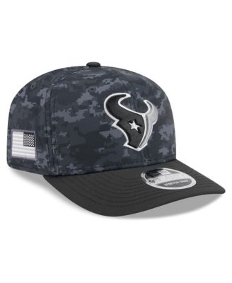 Men's Black Houston Texans 2026 Salute To Service 9SEVENTY Adjustable Hat