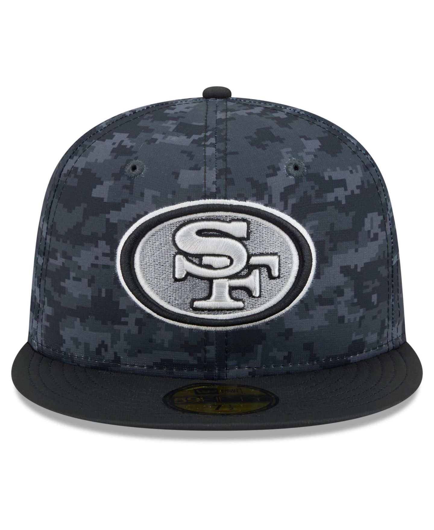 Мужская кепка New Era Black San Francisco 49ers 2026 Salute To Service 59FIFTY Fitted Hat — фото 2