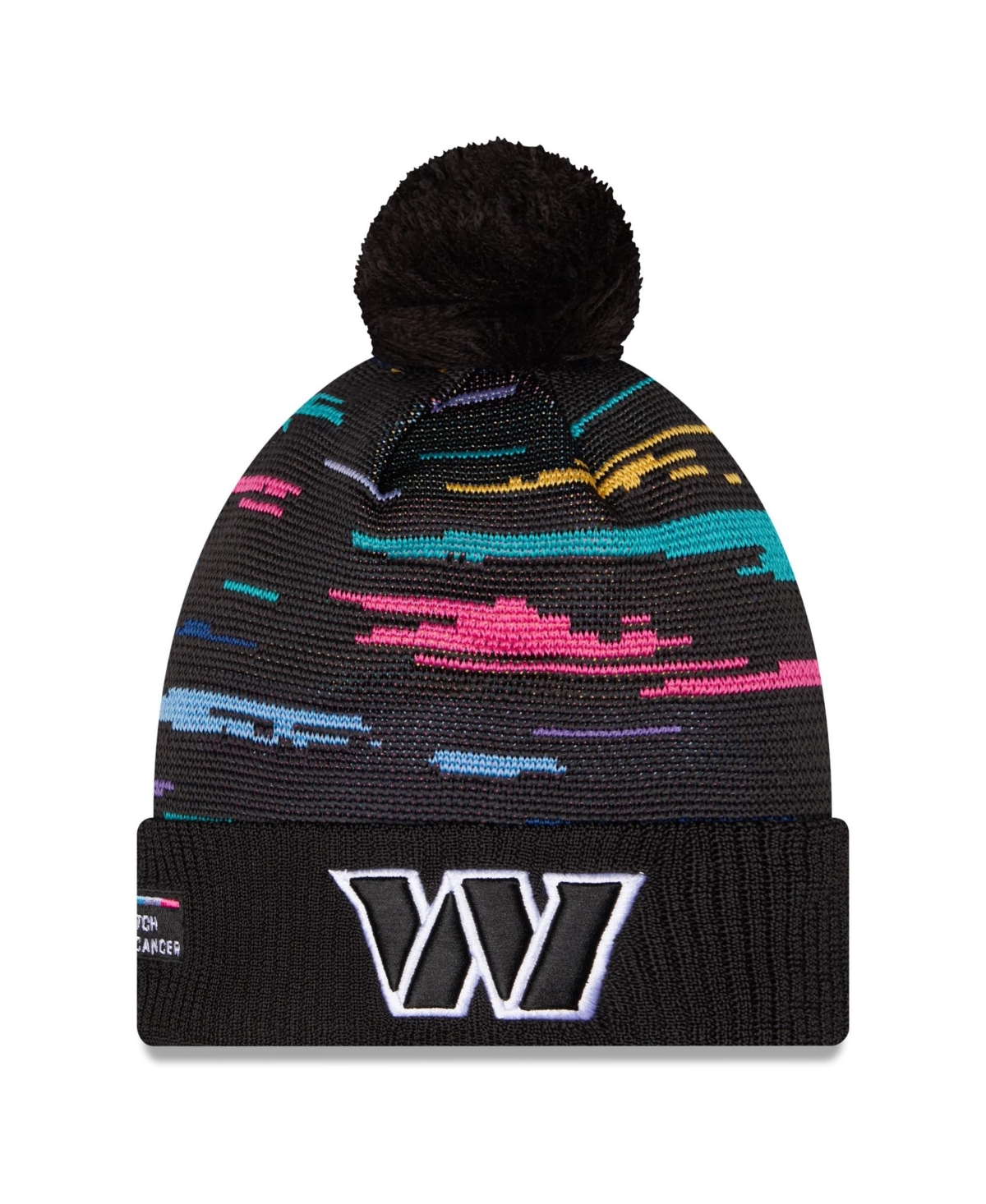 New Era Men's Black Washington Commanders 2026 Nfl Crucial Catch Cuffed Knit with Pom Hat - Black