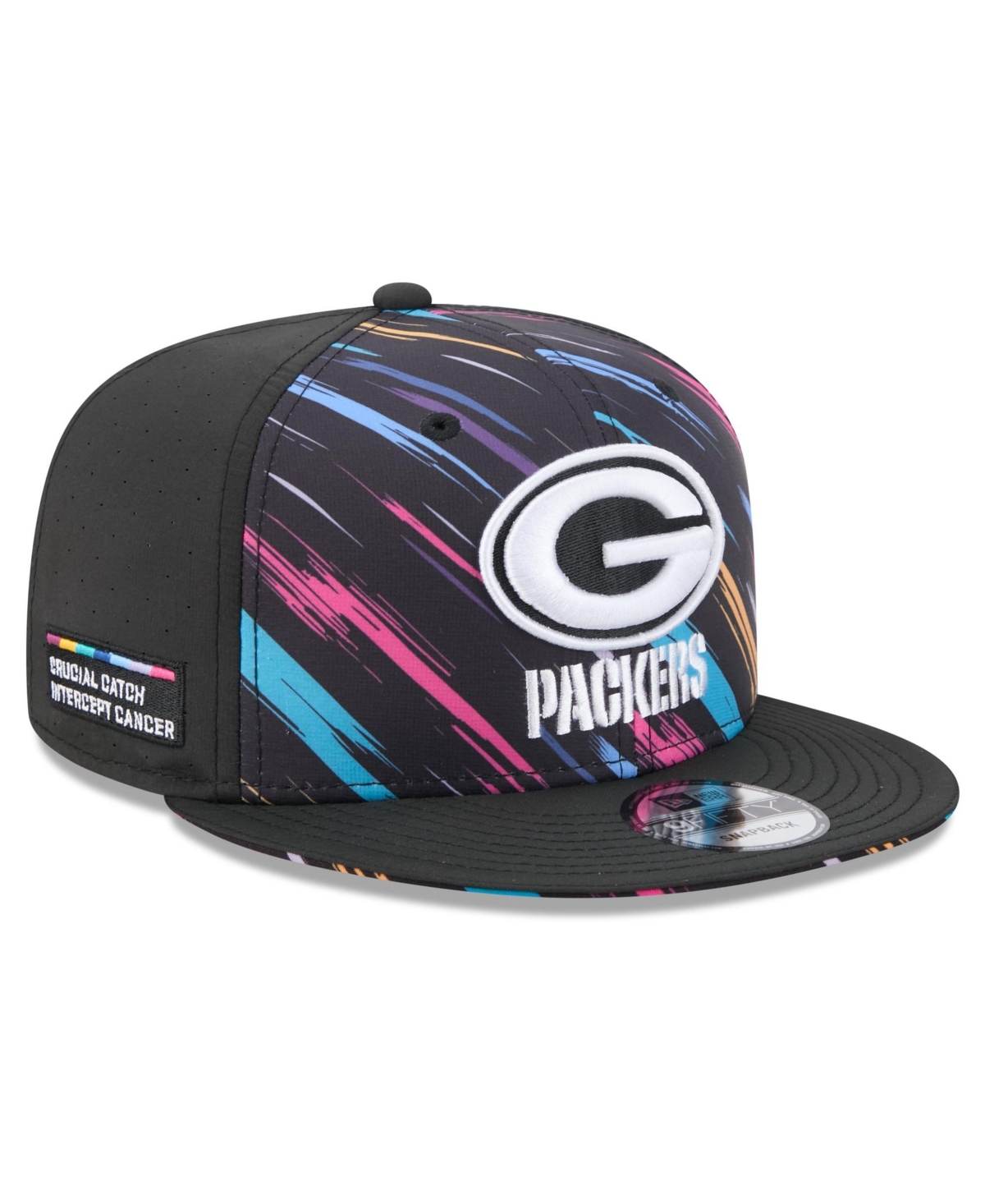 New Era Men's Black Green Bay Packers 2026 Nfl Crucial Catch 9FIFTY Snapback Hat - Black