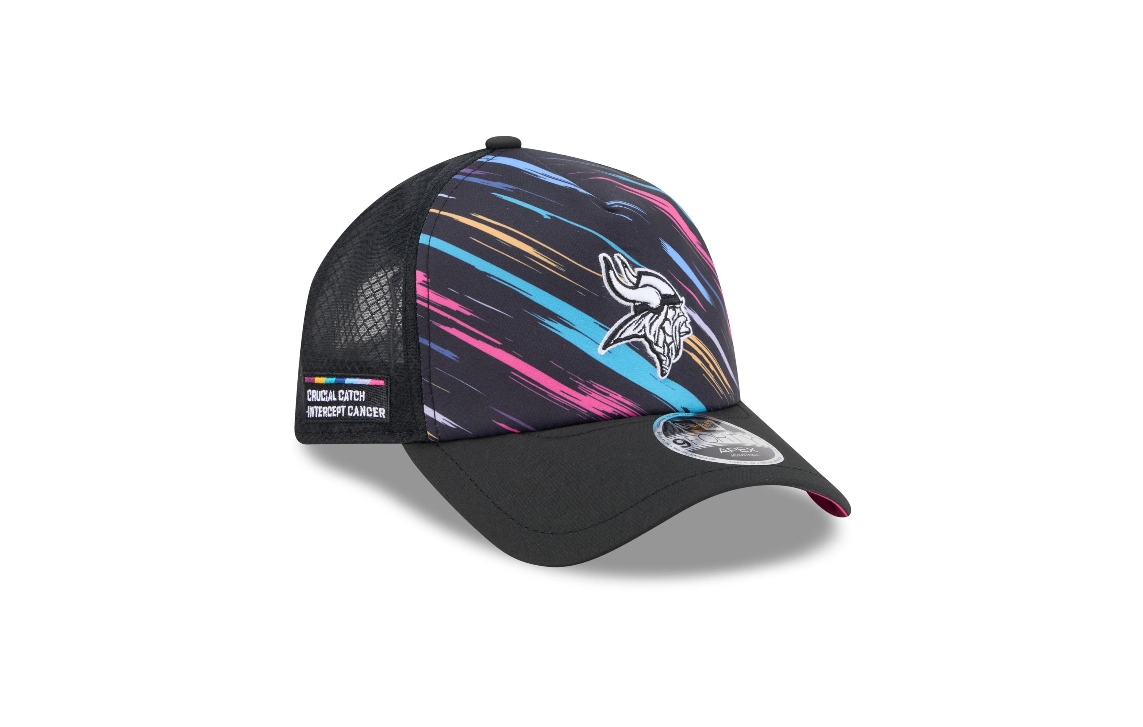 New Era Men's Black Minnesota Vikings 2026 Nfl Crucial Catch 9FORTY Apex Adjustable Hat