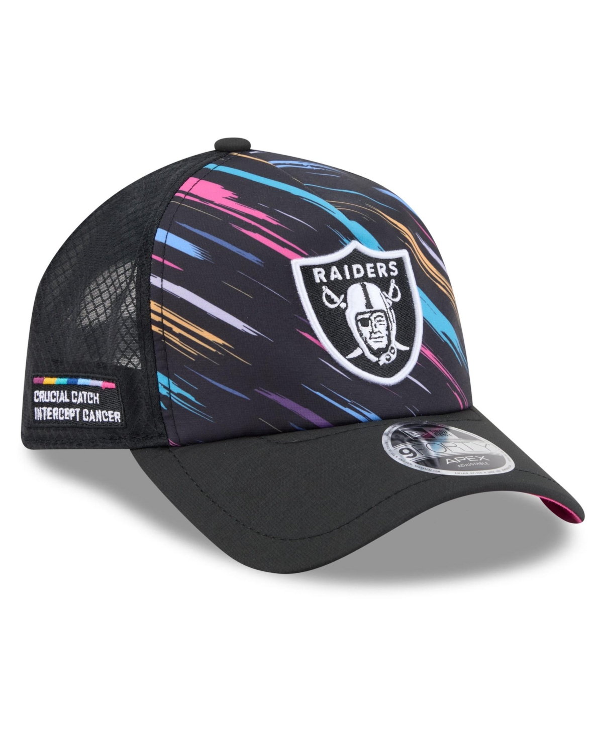 New Era Men's Black Las Vegas Raiders 2026 Nfl Crucial Catch 9FORTY Apex Adjustable Hat - Black