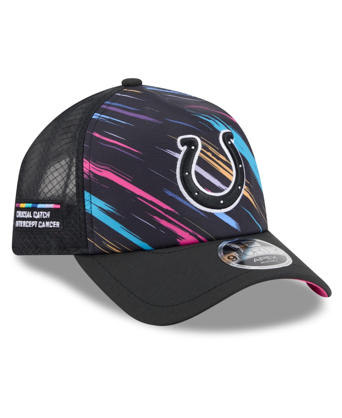 New Era Men's Black Indianapolis Colts 2026 Nfl Crucial Catch 9FORTY Apex Adjustable Hat - Black