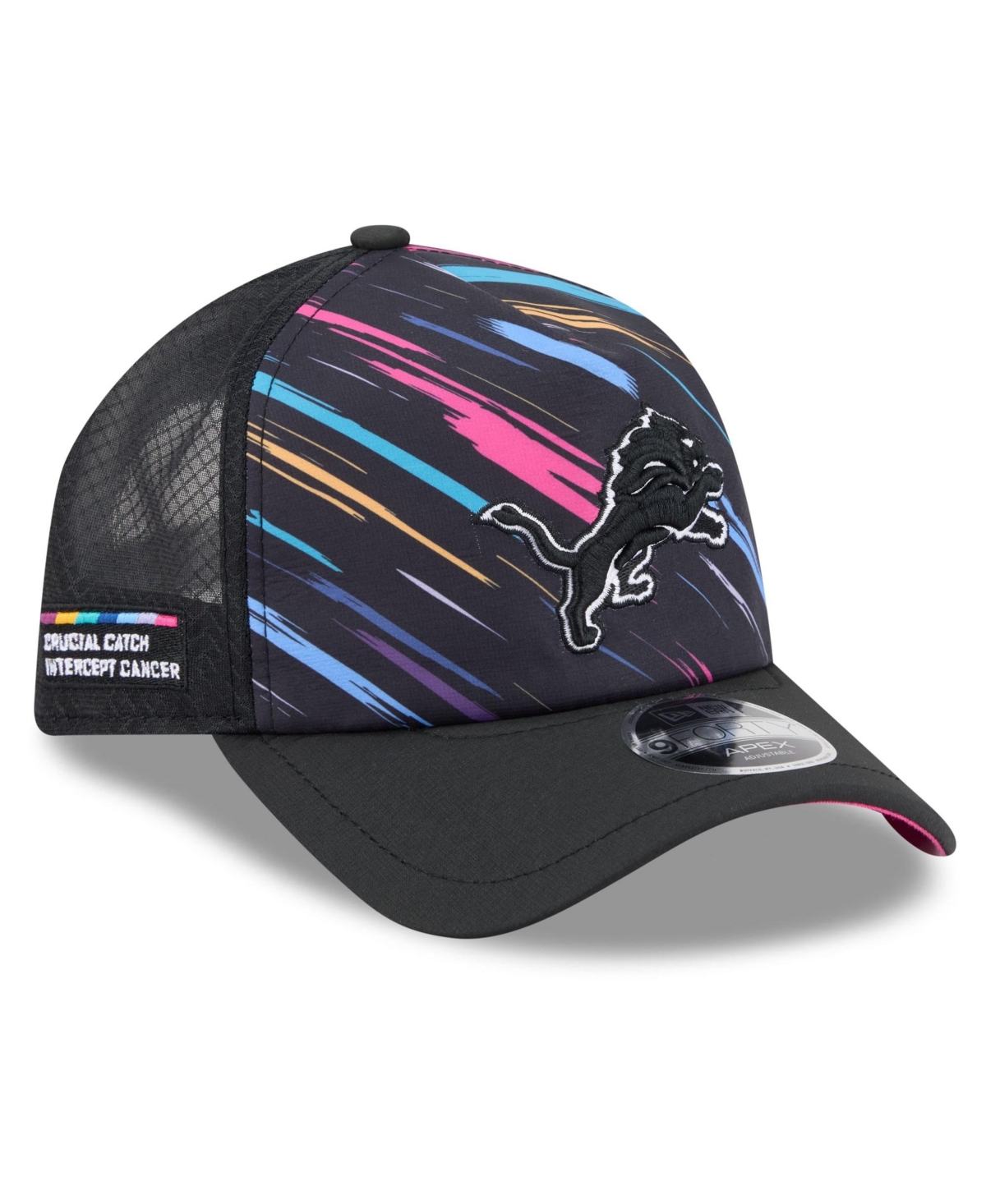 New Era Men's Black Detroit Lions 2026 Nfl Crucial Catch 9FORTY Apex Adjustable Hat - Black