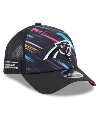 Men's Black Carolina Panthers 2026 NFL Crucial Catch 9FORTY Apex Adjustable Hat
