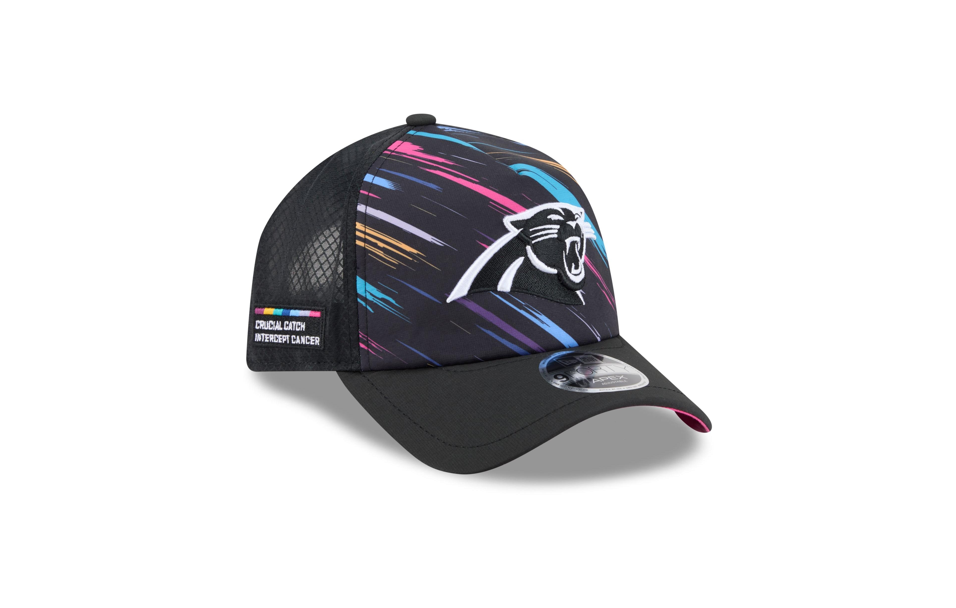 New Era Men's Black Carolina Panthers 2026 Nfl Crucial Catch 9FORTY Apex Adjustable Hat