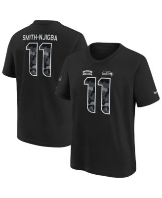 Big Boys' and Girls' Jaxon Smith-Njigba Black Seattle Seahawks 2026 Salute to Service Name & Number T-Shirt