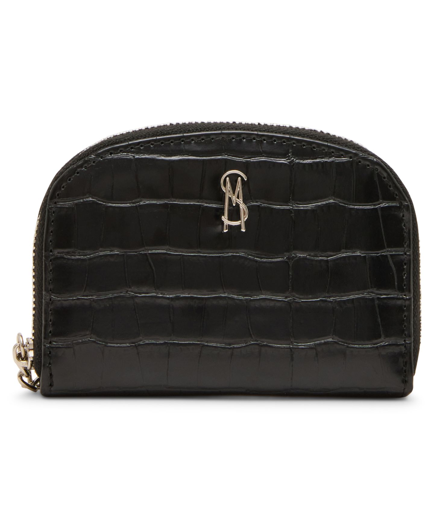 Женские кошельки Steve Madden Jadez Faux Leather Coin Purse With Zipper Closure and Key Chain, цвет: Чёрный — фото 6