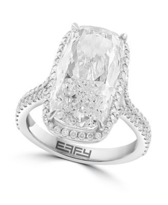 Certified Lab-Grown Diamond Halo Ring (8-5/8 ct. t.w.) in 14k White Gold