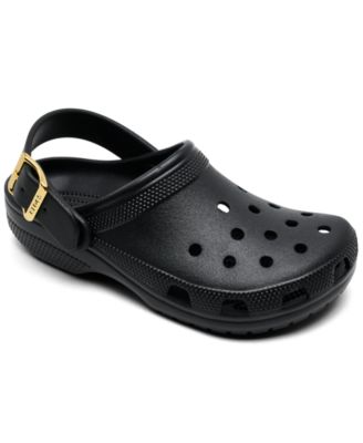 Women's Slingback Metallic-Buckle Clogs from Finish Line