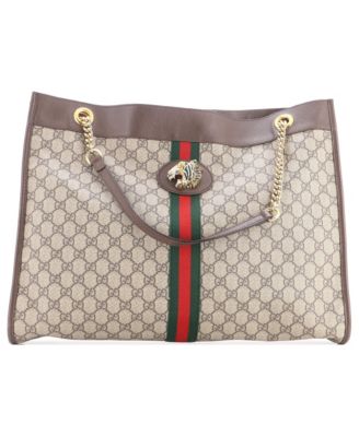 Large Rajah Chain Tote GG Coated Canvas