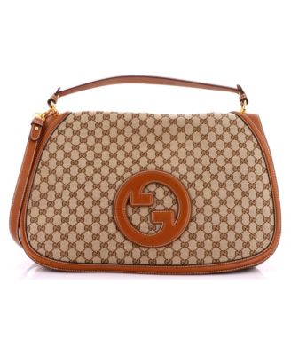 Maxi Blondie NM Top Handle Bag GG Coated Canvas with Leather