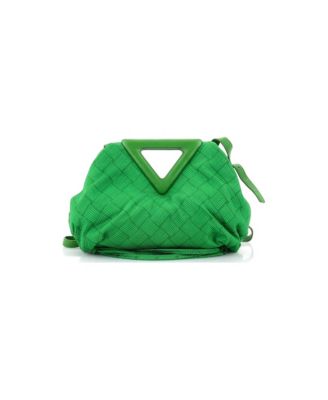 Small Point Shoulder Bag Intrecciato Effect Jacquard
