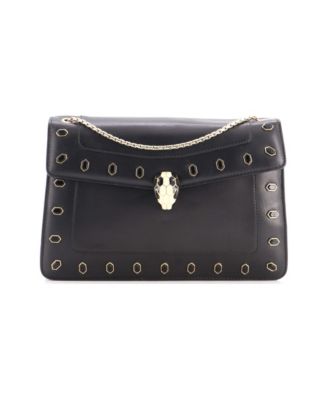 Medium Serpenti Forever Shoulder Bag Embellished Leather