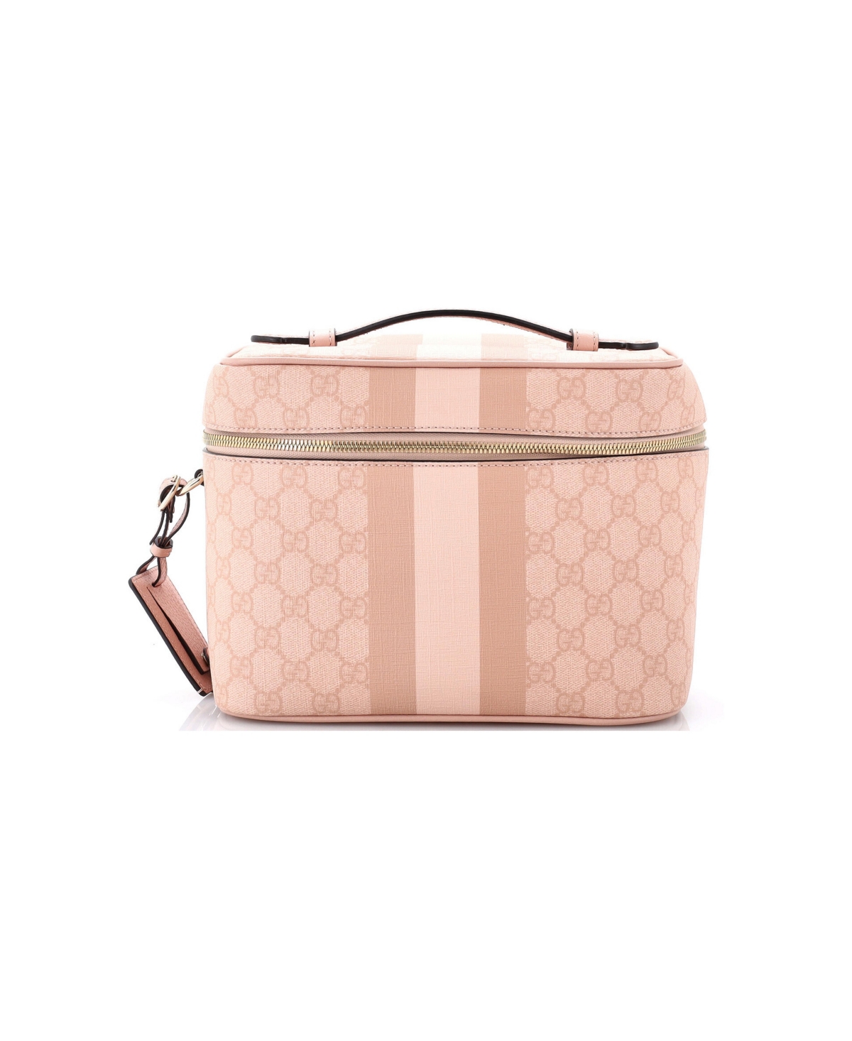 Pre-Owned Gucci Medium Savoy Beauty Case Gg Coated Canvas with Leather