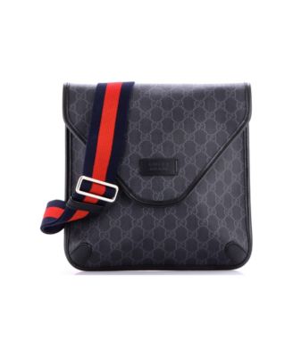 Medium Envelope Web Messenger GG Coated Canvas